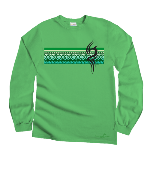 Veke Band - Green Apple Dyed Long Sleeve Crewneck T-Shirt