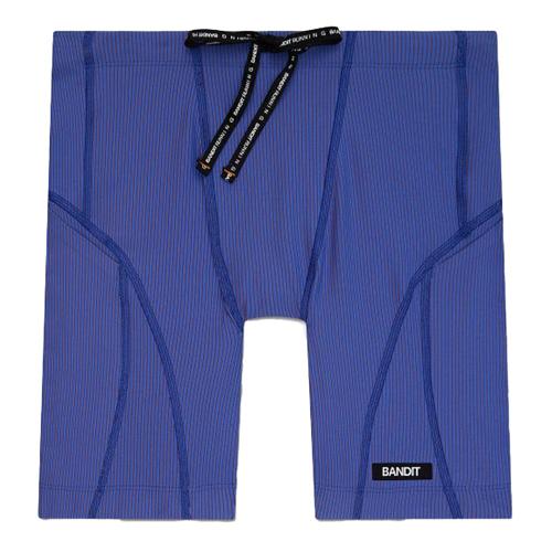 Bandit Running Men's Striped Cadence 7 Pocket Quarter Tights