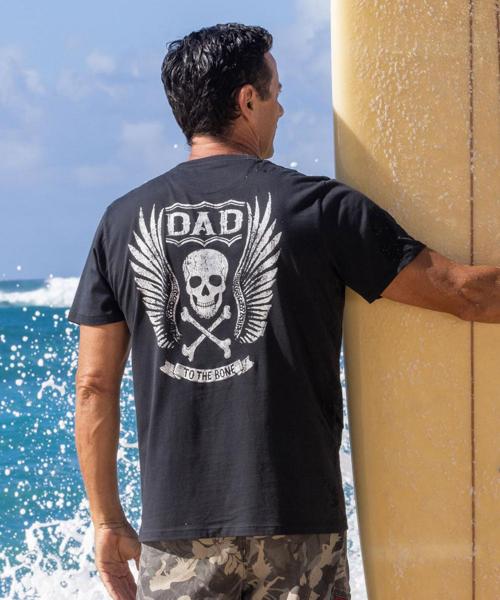 Dad To The Bone - Jet Black Short Sleeve Pima T-Shirt