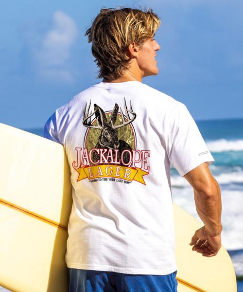 Jackalope Lager - White Short Sleeve Crewneck T-Shirt