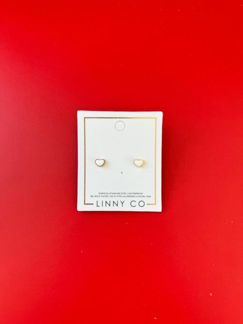 Nora Heart Screwback Stud