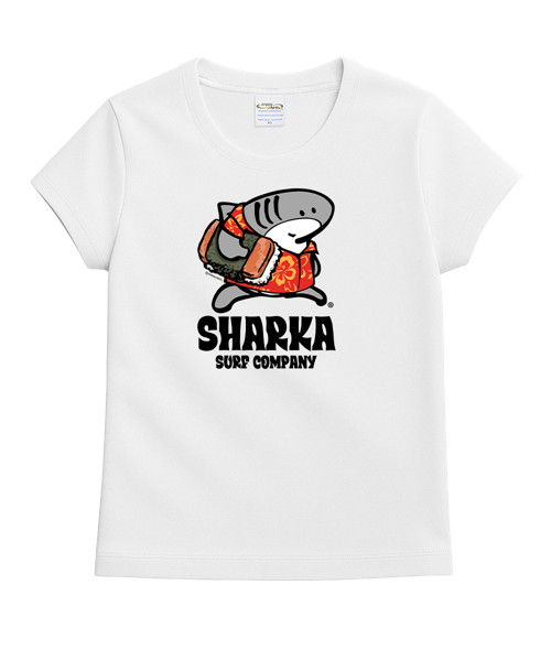 Musubi Sharka™ - White Short Sleeve Crewneck T-Shirt