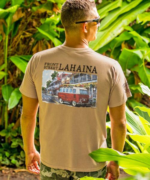 Volkswagen Van Lahaina - Kona Coffee Dyed Short Sleeve Crewneck T-Shirt