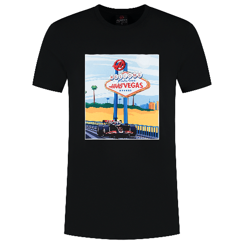 Haas Racing F1 Special Edition Las Vegas GP T-Shirt - Black