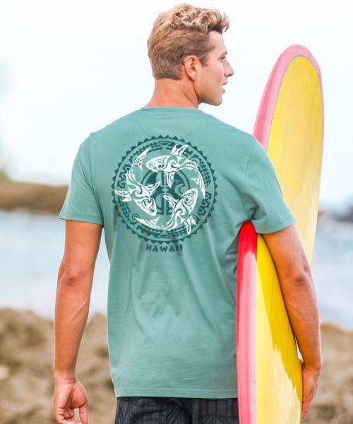 Kako Tri Mano - Seagreen Short Sleeve Pima T-Shirt