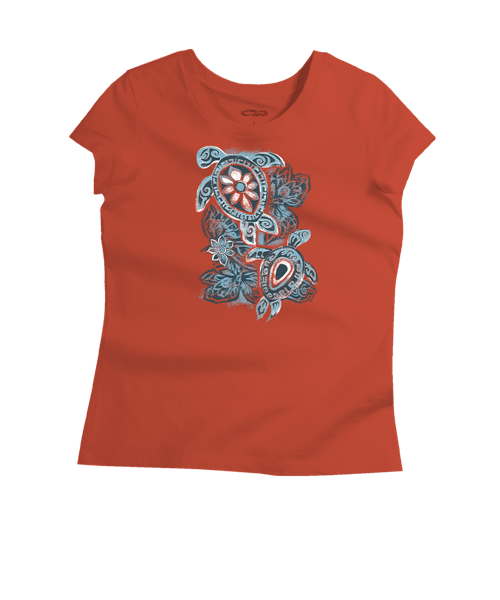 Tapa Turtle - Paprika Short Sleeve Pima T-Shirt