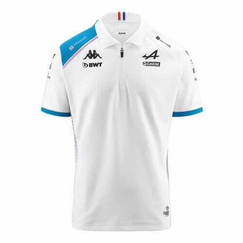 Alpine Racing F1 Kids Team Polo Shirt -Youth Black/White/Blue