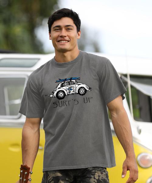 Volkswagen Surfs Up Sharka™ - Crater Dyed® Short Sleeve Crewneck T-Shirt