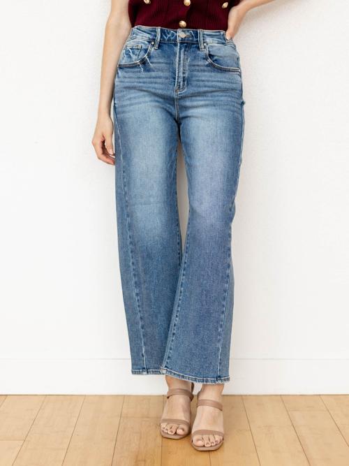 RISEN Dark High Rise Adjustable Waist Barrel