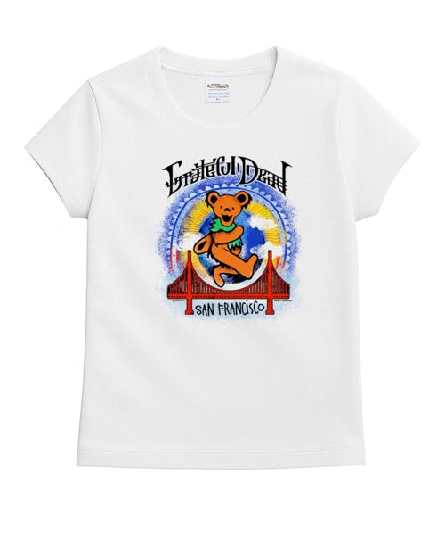 Grateful Dead Golden Gate Bear - White Short Sleeve Crewneck T-Shirt