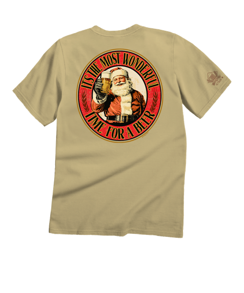 Wonderful Beer - Beer Dyed Short Sleeve Crewneck T-Shirt