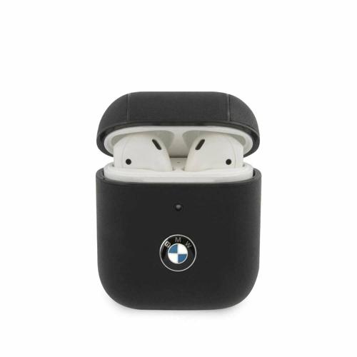 BMW Motorsports PC Leather AirPods Case with Metal Logo