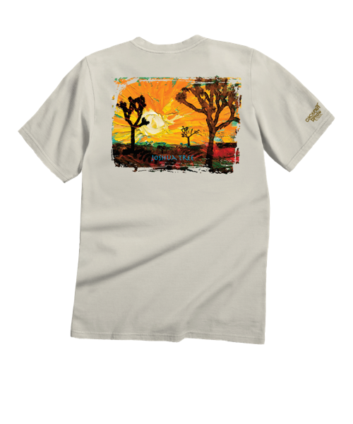 Joshua Tree Sun - Coconut Dyed Short Sleeve Crewneck T-Shirt