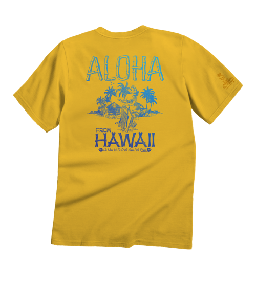 Hula Dancer - Pineapple Dyed Short Sleeve Crewneck T-Shirt