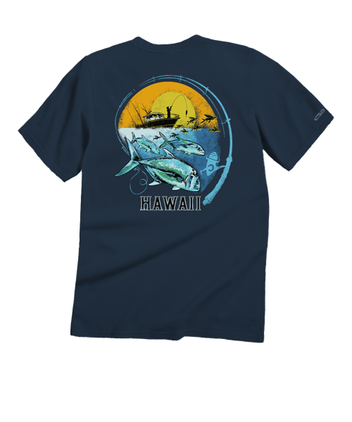 Malolo Chase - Navy Short Sleeve Crewneck T-Shirt