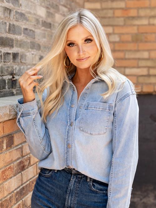 MICA Koi Bleu Washed Denim Shirt