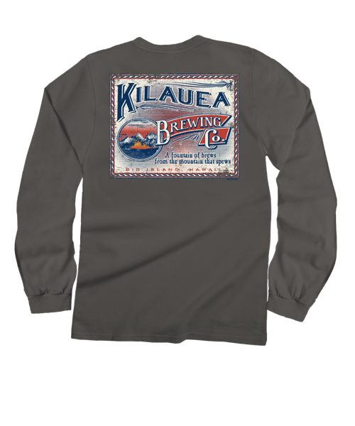 Volcano Brew - Crater Dyed® Long Sleeve Crewneck T-Shirt