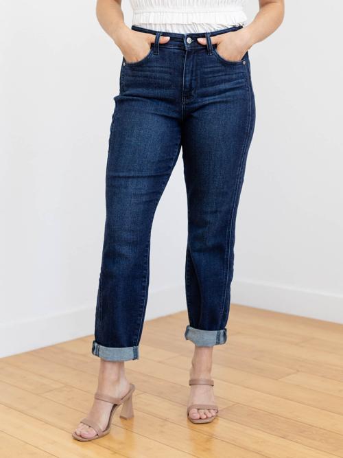 Judy Blue Dark High Waisted Boyfriend