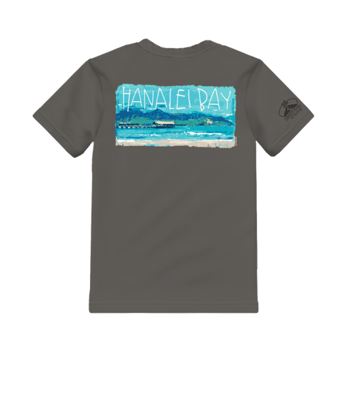 Painted Hanalei Bay - Crater Dyed® Short Sleeve Crewneck T-Shirt
