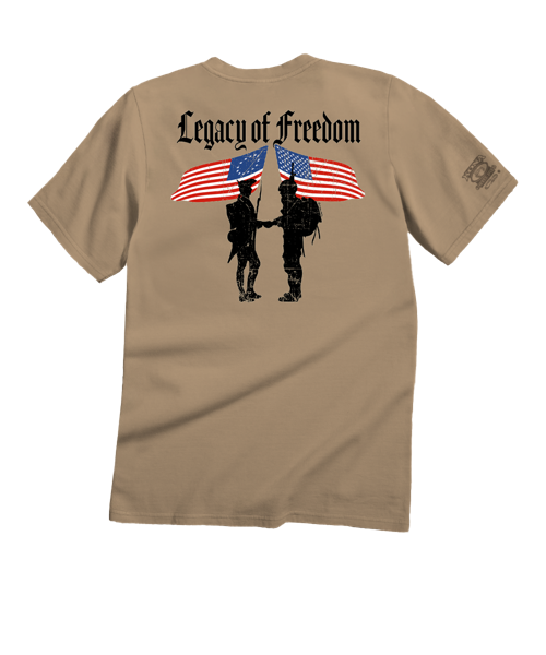 Legacy Of Freedom - Kona Coffee Dyed Short Sleeve Crewneck T-Shirt