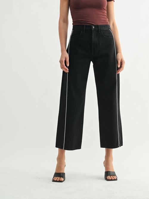 Just Black Barrel Jean Twist - Black