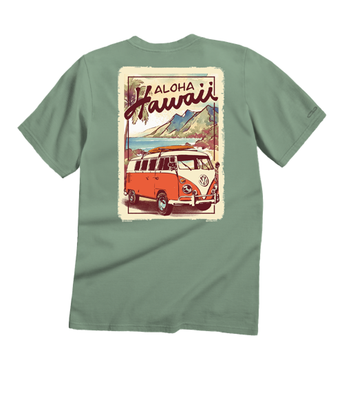 Volkswagen Aloha - Seaglass Short Sleeve Crewneck T-Shirt