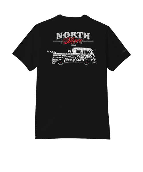 Volkswagen Cool Surf Van - Jet Black Short Sleeve Pima T-Shirt