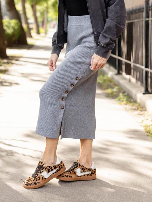 PINCH Ribbed Sweater Maxi Skirt