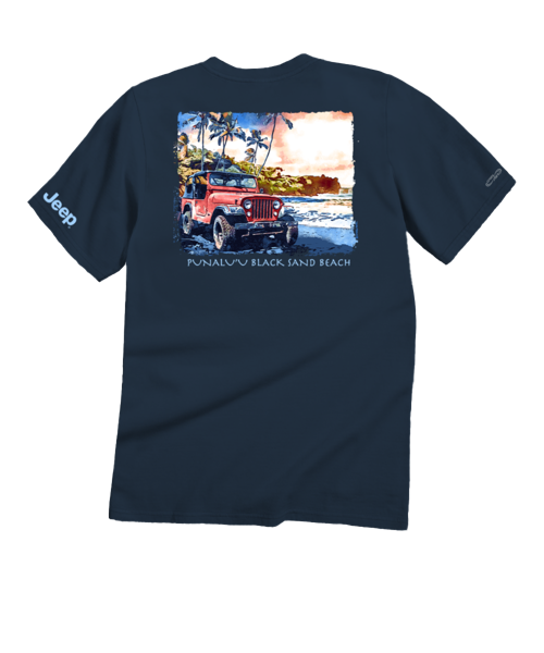 Jeep Punaluu - Navy Short Sleeve Crewneck T-Shirt