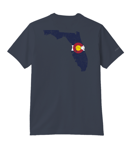 Florida Colorado - Smoke Short Sleeve Pima T-Shirt