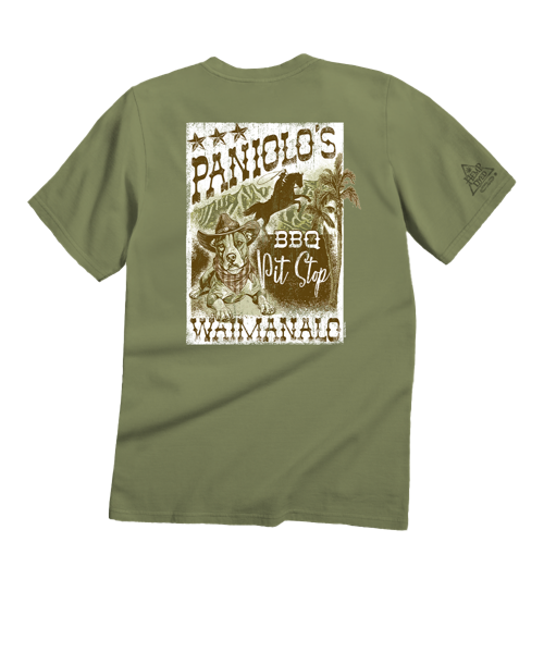 Paniolo's Pit Stop - Hemp Dyed Short Sleeve Crewneck T-Shirt