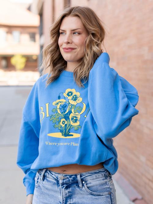 Bloom Printed Pullover