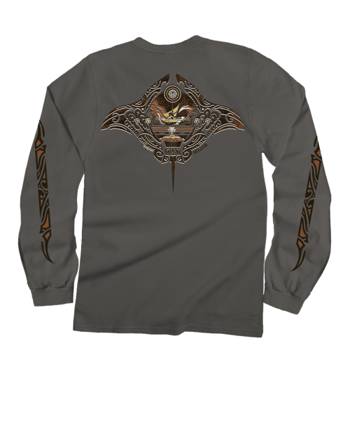Maui Legend - Crater Dyed® Long Sleeve Crewneck T-Shirt