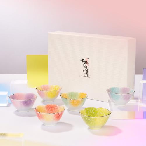 Rainbow Blossoms Mini Cup Set