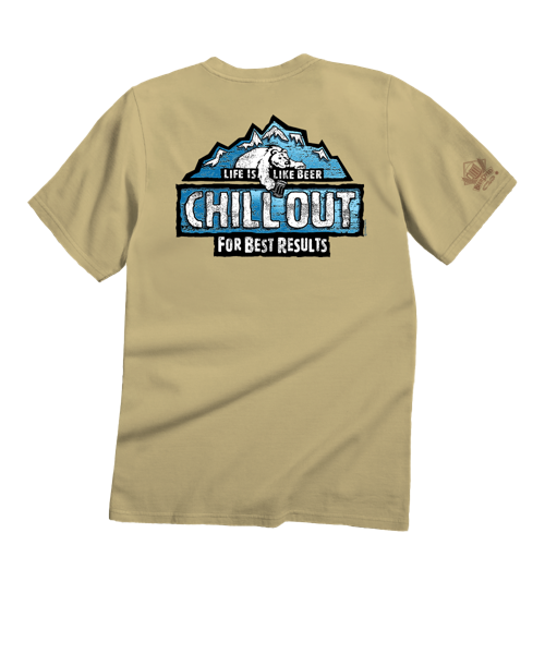 Chill Out - Beer Dyed Short Sleeve Crewneck T-Shirt