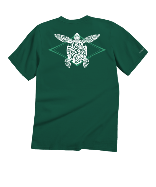 Moana Honu - Forest Green Short Sleeve Crewneck T-Shirt