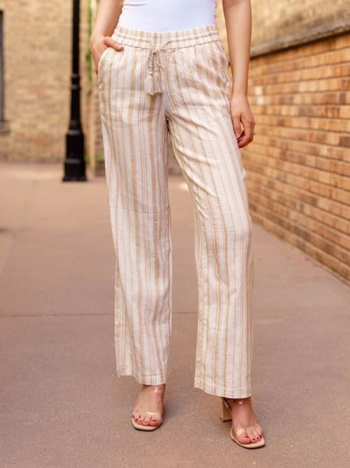 Liverpool Pull On Drawstring Wide Leg Pant