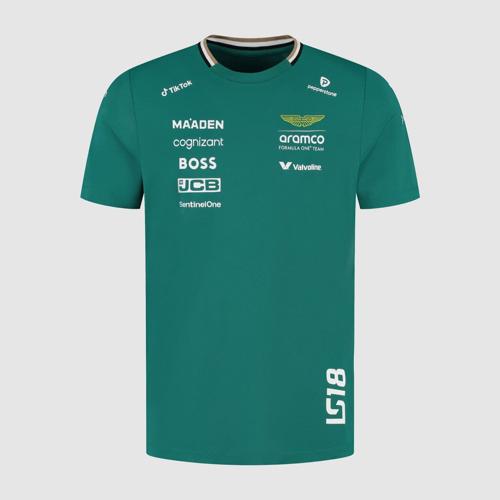 Aston Martin F1 2025 Lance Stroll Team T-Shirt - Green