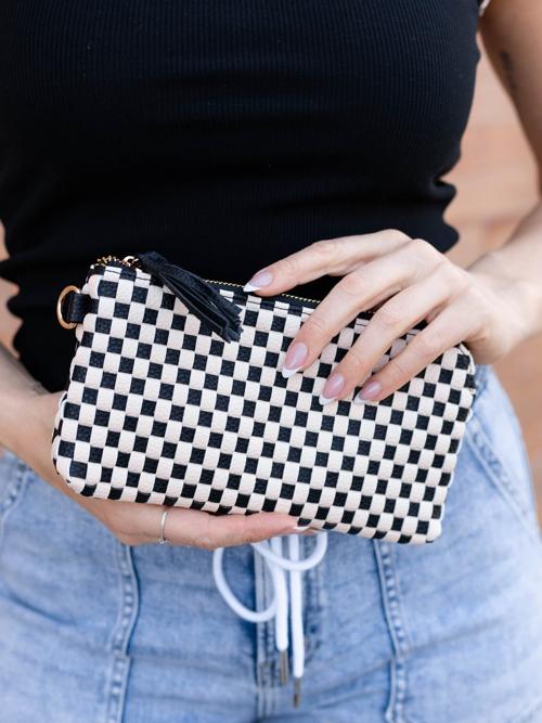 Emma Woven Clutch Wristlet