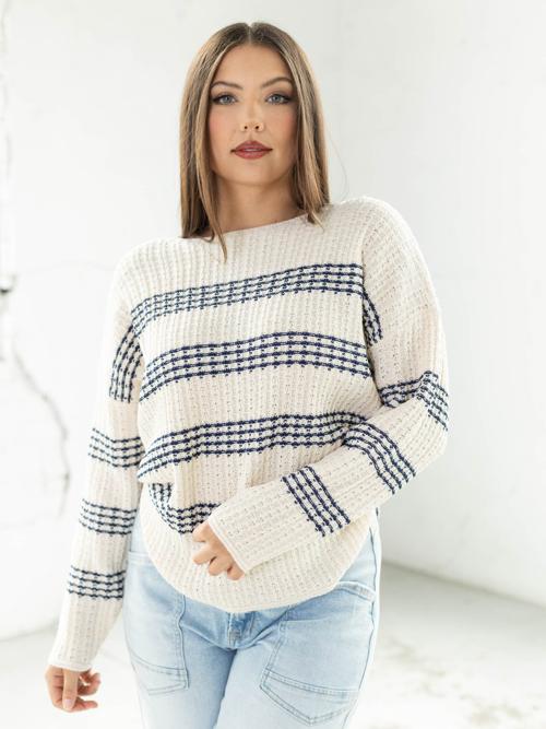 Chunky Knit Striped Sweater