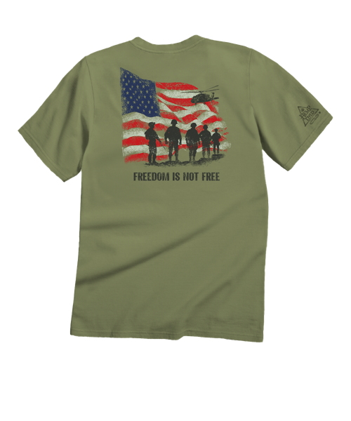 Freedom Is Not Free - Hemp Dyed Short Sleeve Crewneck T-Shirt
