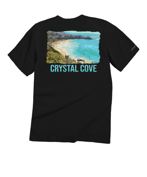 Crystal Cove - Black Short Sleeve Crewneck T-Shirt
