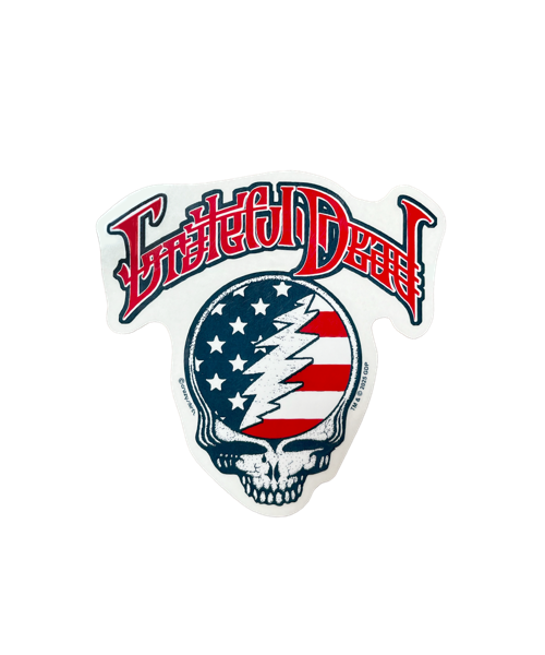Grateful Dead American Flag - Sticker