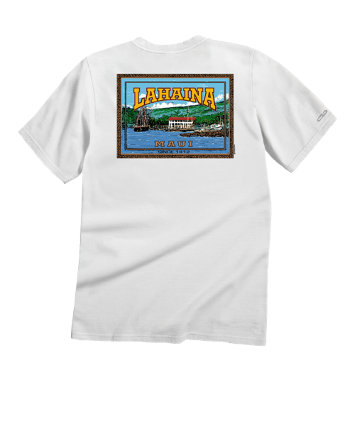 Lahaina Label - White Short Sleeve Crewneck T-Shirt