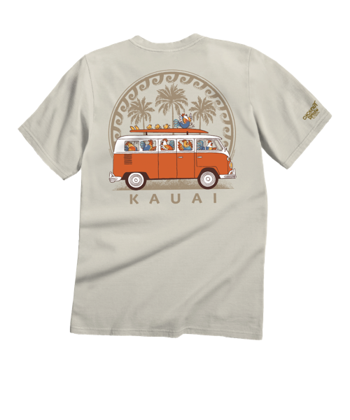 Volkswagen Chicken Van - Coconut Dyed Short Sleeve Crewneck T-Shirt