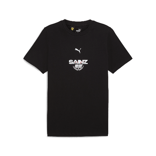 Scuderia Ferrari F1 Puma Men's Carlos Sainz "95 Years" Driver T-Shirt -White/Black