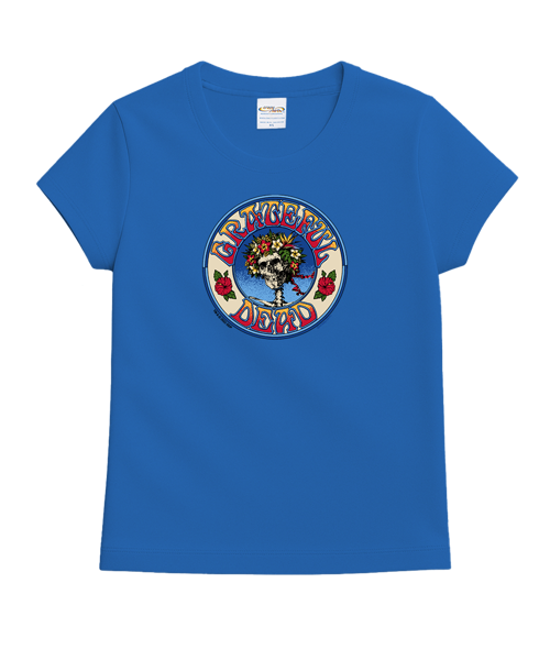 Grateful Dead Hawaiian Bertha - Blue Hawaii Dyed Short Sleeve Crewneck T-Shirt