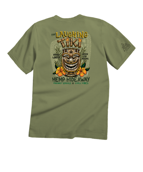 The Laughing Tiki - Hemp Dyed Short Sleeve Crewneck T-Shirt