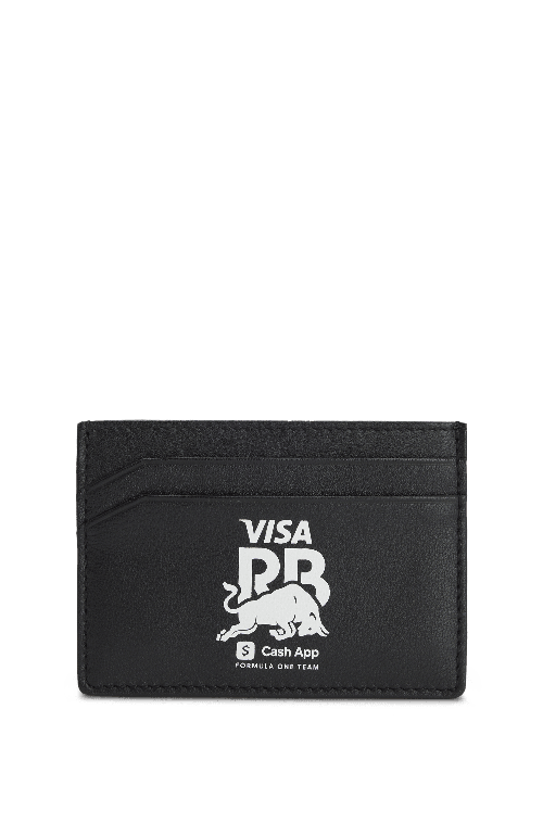 Visa Cash App RB F1 Leather Card Holder - Black
