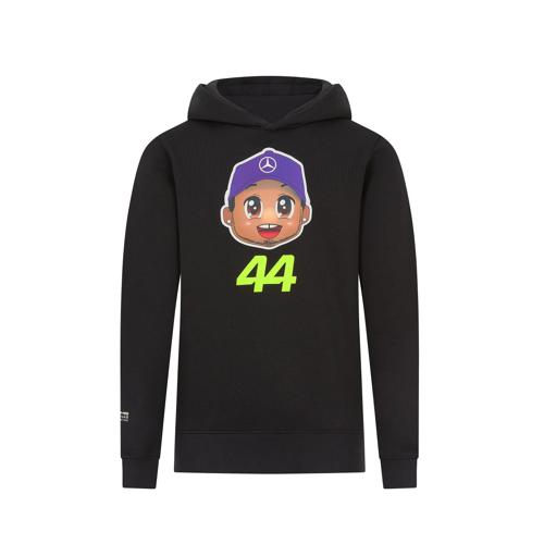 Mercedes AMG Petronas F1 Kids Lewis Hamilton Hoodie - Youth Black